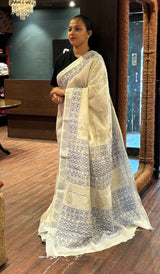 SEMI LINEN SAREE 29092627