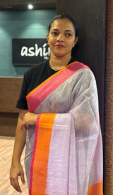 SEMI LINEN SAREE 24092637