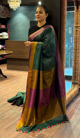 SEMI LINEN SAREE 24092642