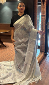 LINEN SAREE 230926113