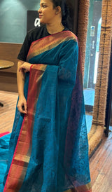 SEMI LINEN SAREE 29102613