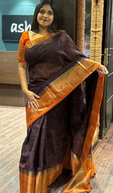 SEMI LINEN SAREE 01102628