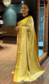 SEMI LINEN SAREE 24092645