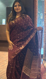 KORA MUTKA TUSSAR SAREE 28092643
