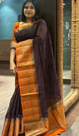 SEMI LINEN SAREE 01102628