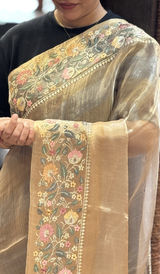 TISSUE ORGANZA SAREE 22062632