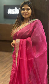 ORGANZA SAREE 0702264
