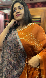 LINEN SILK SAREE 2001232
