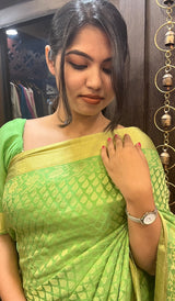 Crepe silk saree 15589