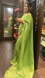 Crepe silk saree 15589