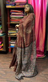 SEMI LINEN SILK SAREE 2801233