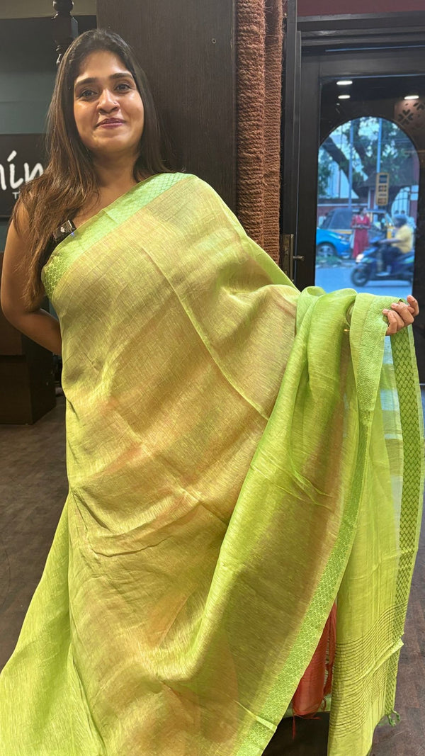 LINEN SILK SAREE 17122421