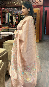 SEMI TUSSAR SILK SAREE 17122411