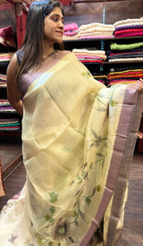 PRINTED ORGANZA SAREE 14122437