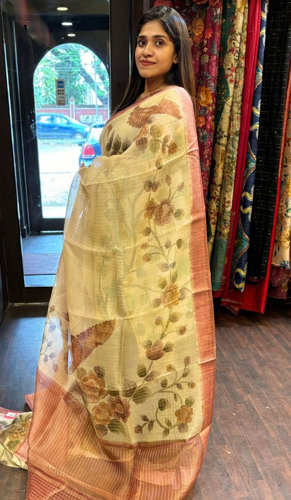 PRINTED ORGANZA SAREE 14122439