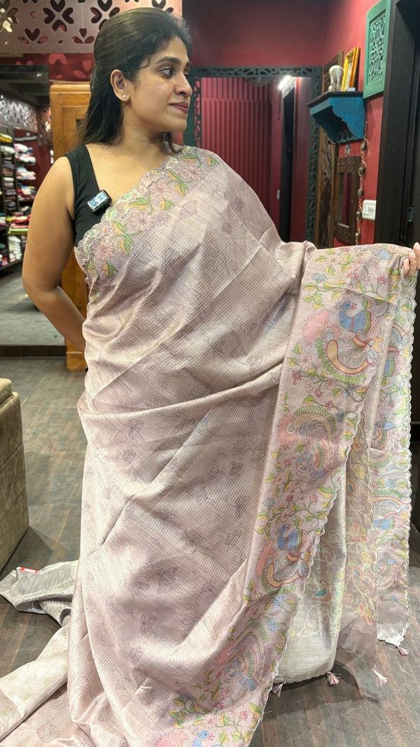 SEMI TUSSAR SILK SAREE 17122413