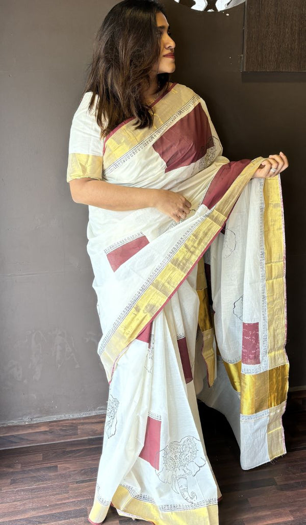 KERALA COTTON  SAREE ZKM 2706241