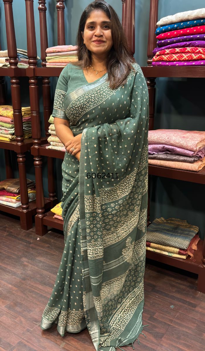 SEMI LINEN SAREE BIR SA 1906242