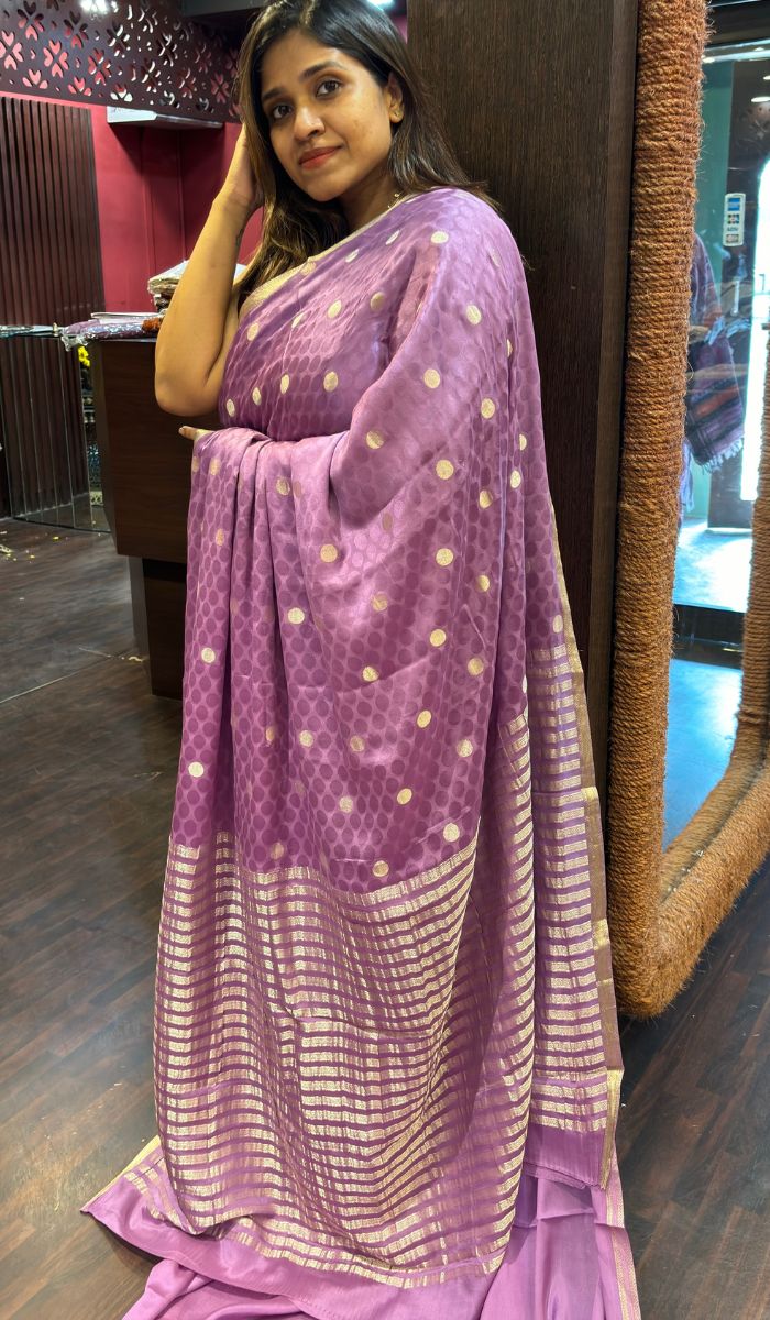 CREPE SILK SAREE 2402244