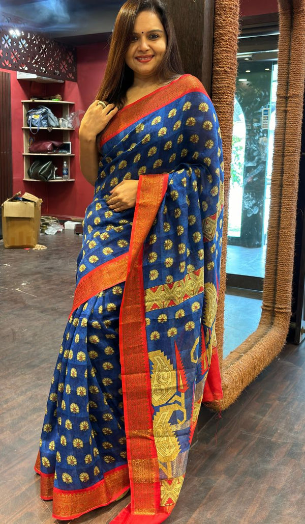 CHANDERI SILK SAREE 1605247