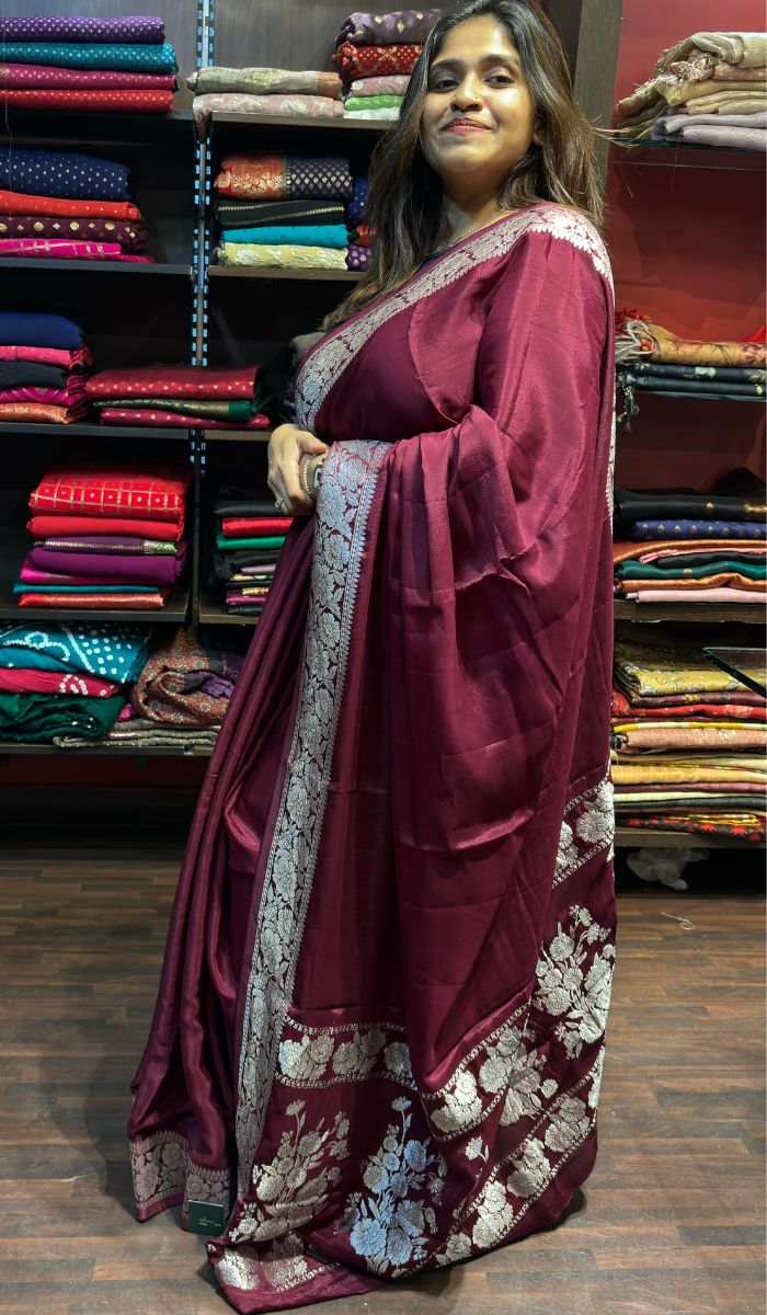 VISCOSE CREPE SILK SAREE 24052434