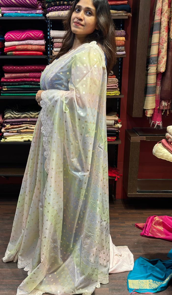 ORGANZA SAREE KA 09052427