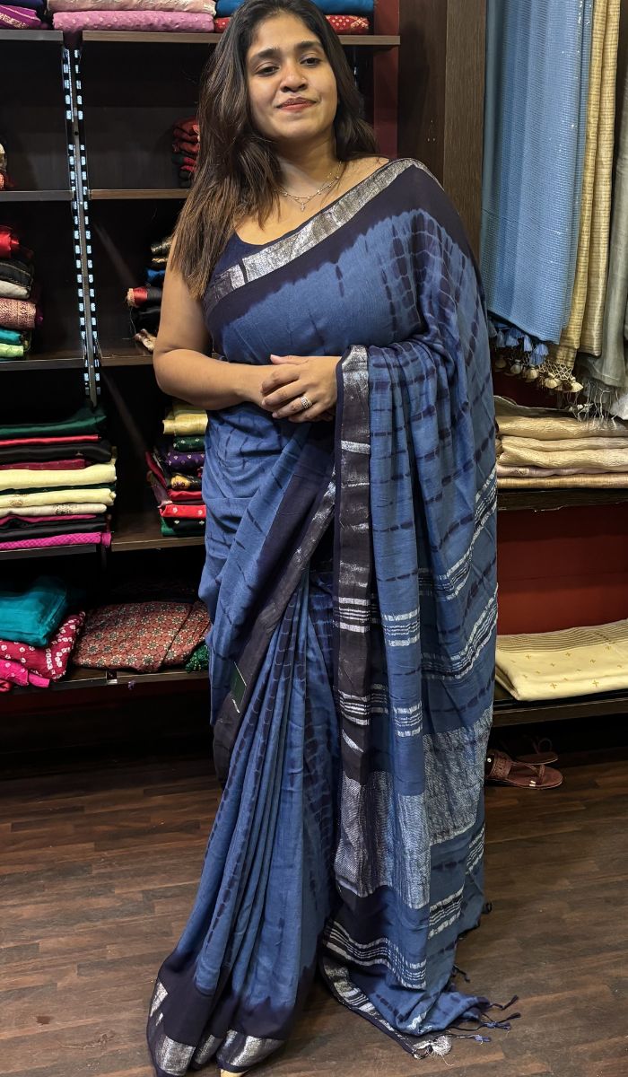 SEMI LINEN SAREE 19062410