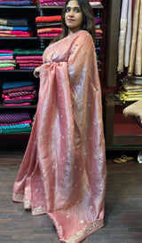 CRUSHED  ORGANZA SAREE 1306241