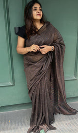 SEMI LINEN SAREE 1806244