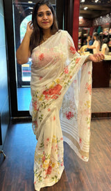 SEMI LINEN SAREE 2204241