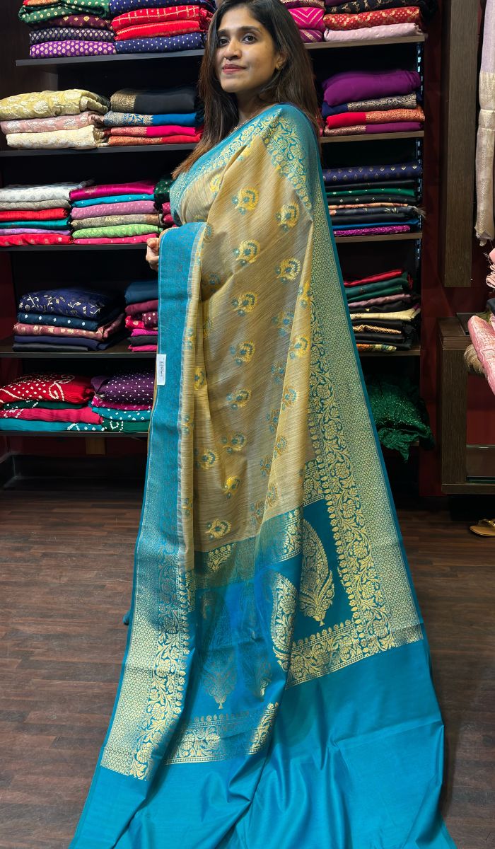 MOONGA TUSSAR SAREE 170324434