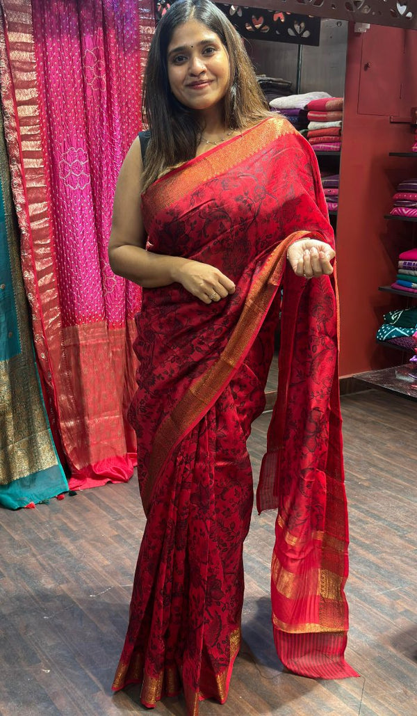 CHANDERI SILK SAREE  1605246