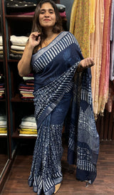 SEMI LINEN SAREE 19062413