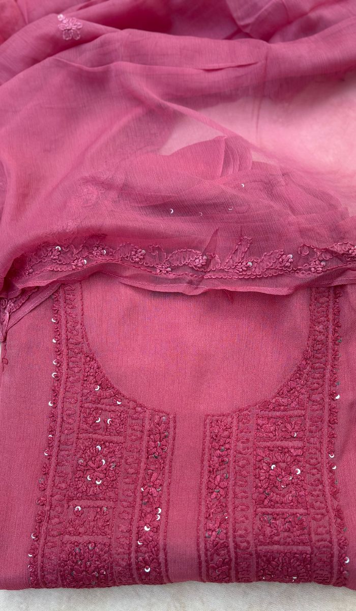 CHIKKANKARI UNSTITCHED SALWAR 08032513