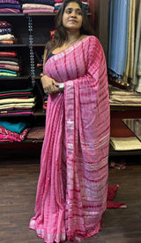 SEMI LINEN SAREE 19062416