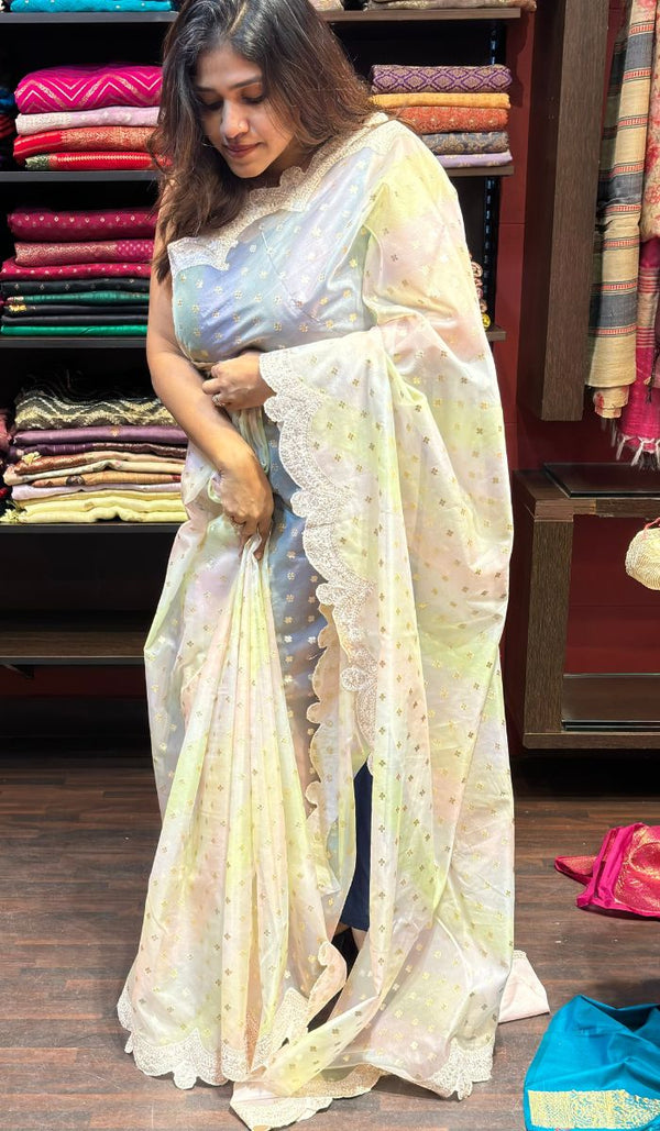 ORGANZA SAREE KA 09052427