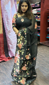 SEMI LINEN SAREE 2204242