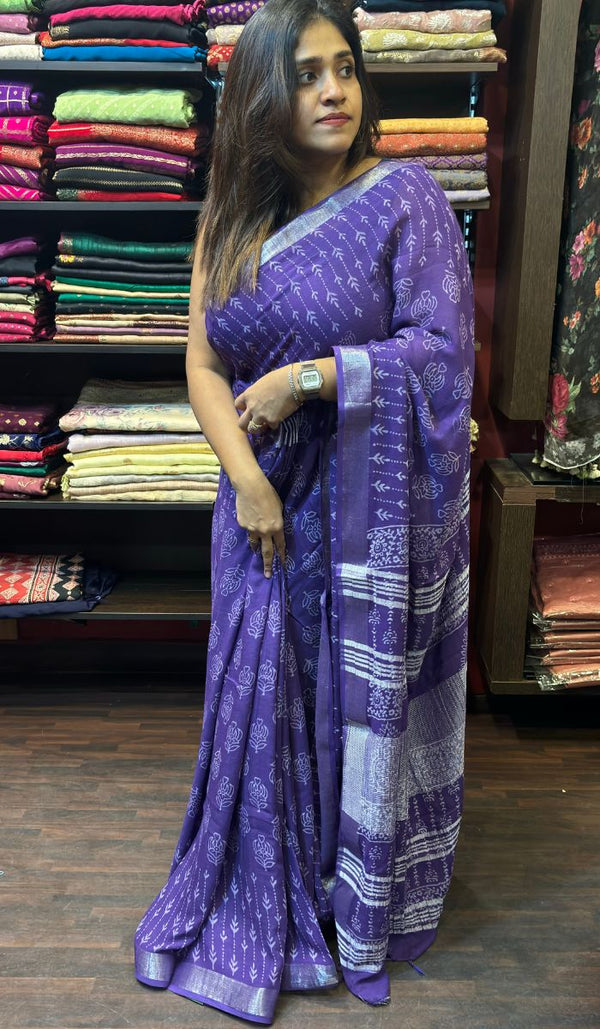 SEMI LINEN SAREE BIR 19062418