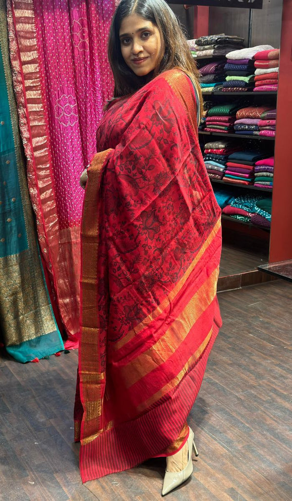 CHANDERI SILK SAREE  1605246