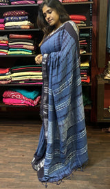 SEMI LINEN SAREE 19062410