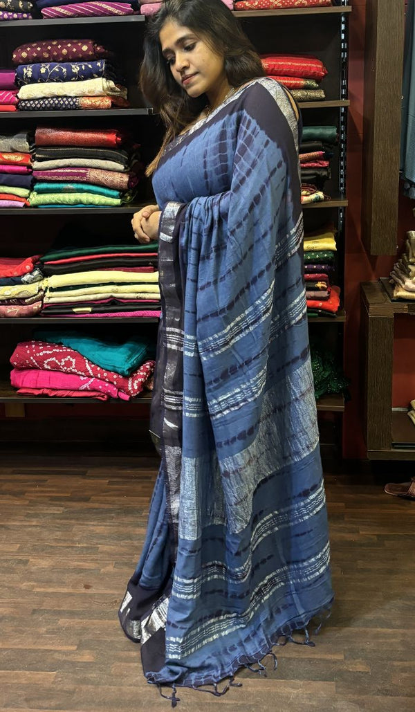 SEMI LINEN SAREE 19062410