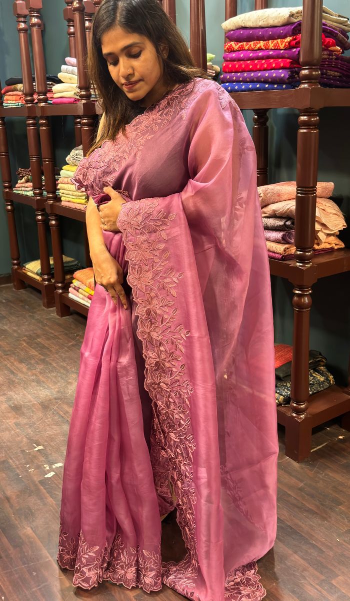 ORGANZA SAREE  06062419