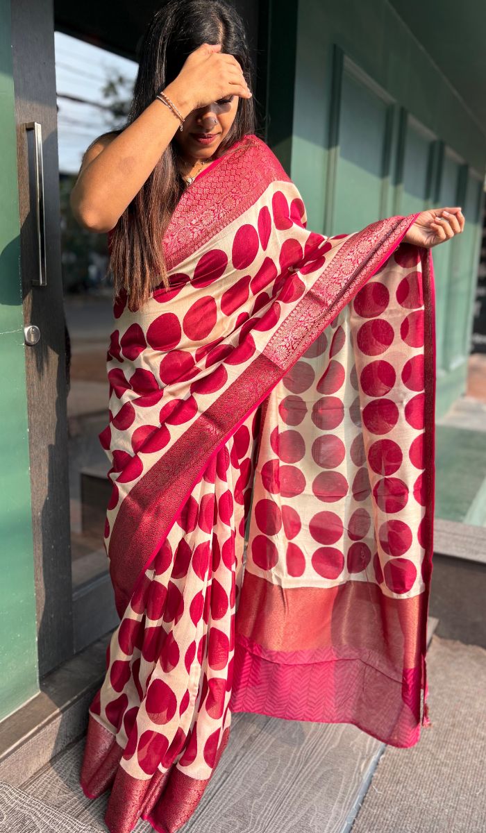 CHANDERI SILK SAREE 01042576