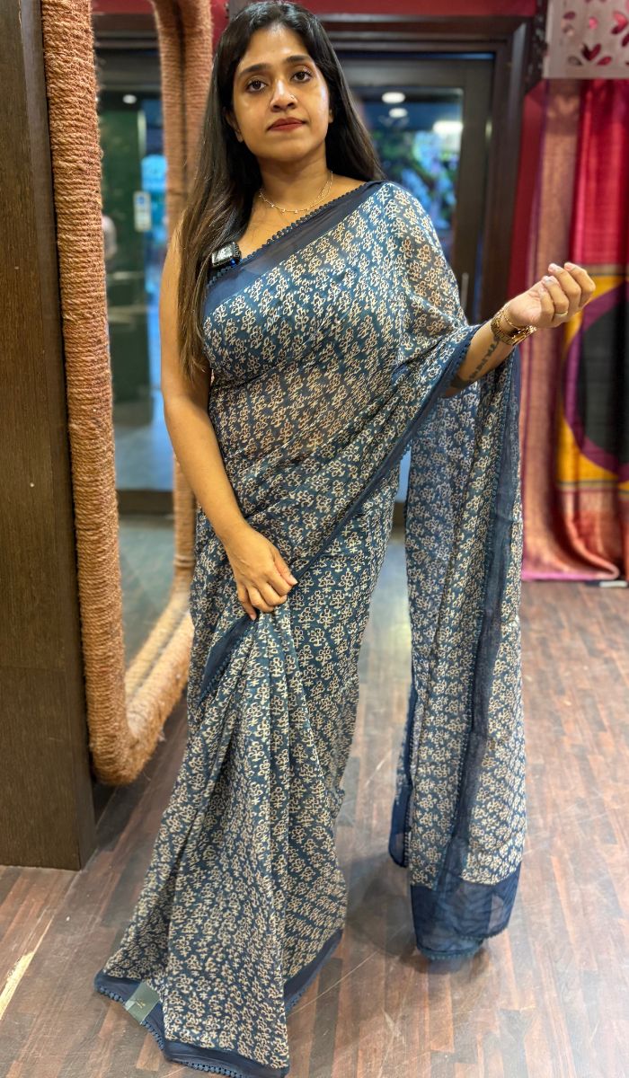 KORA CHANDERI SAREE 09042569
