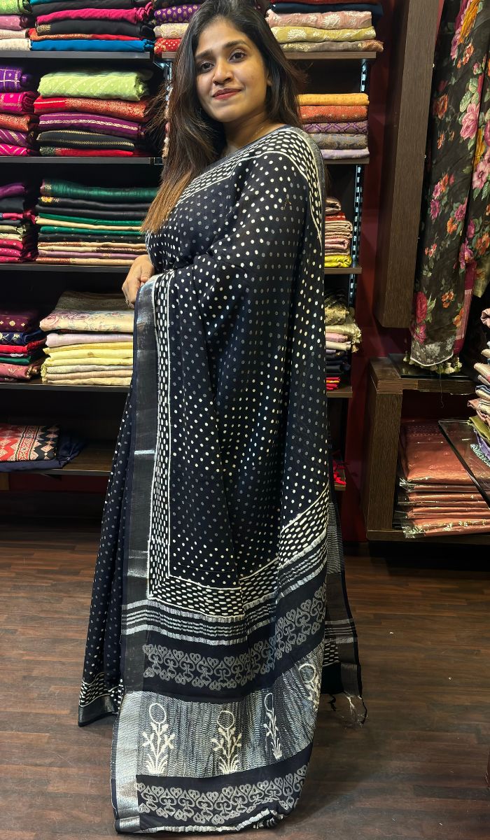 SEMI LINEN SAREE BIR 19062411