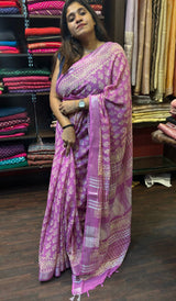 SEMI LINEN SAREE 19042413