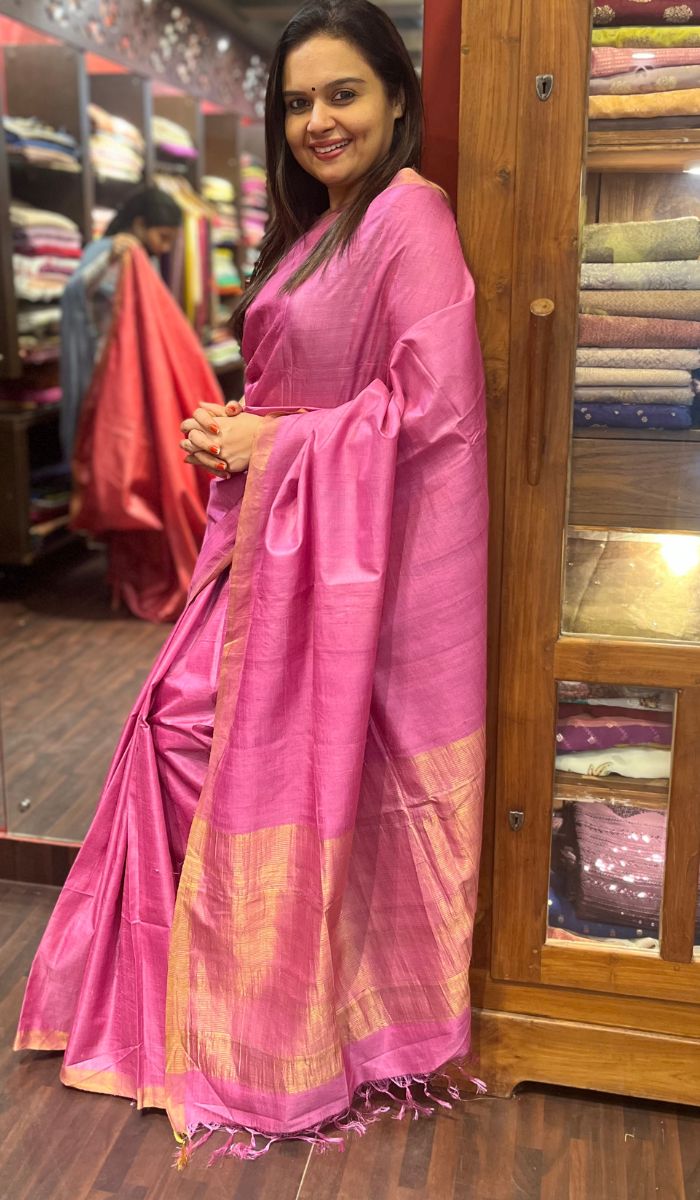 tussar silk saree 2408236