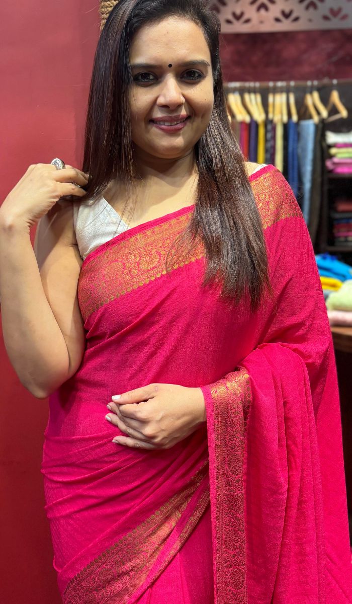 SEMI GEORGETTE SAREE 19052425