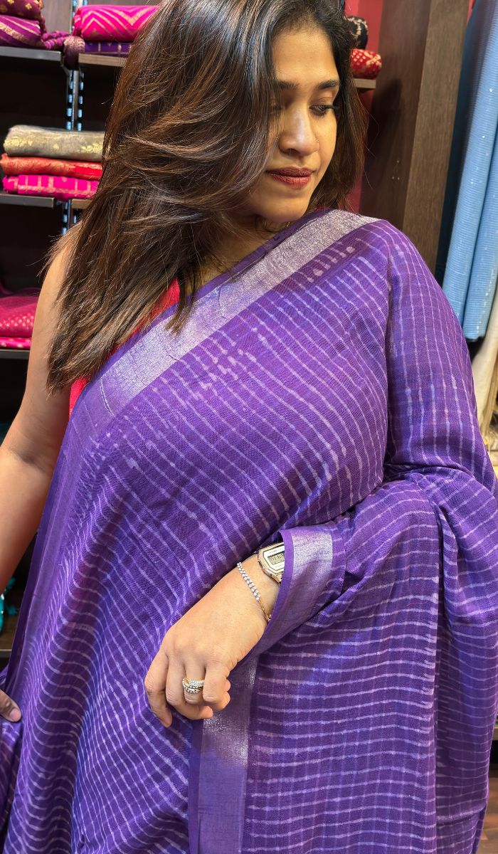 SEMI LINEN SAREE 19062412