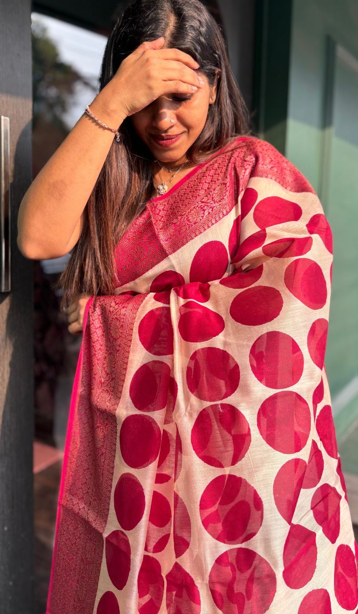 CHANDERI SILK SAREE 01042576